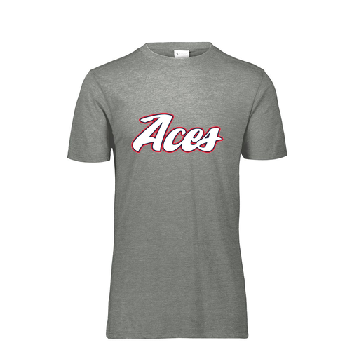[FTSCUBGY-AS-LOGO2] Decker Men's Tri-Blend T-Shirt - Short Sleeve (Adult S, Gray, Logo 2)