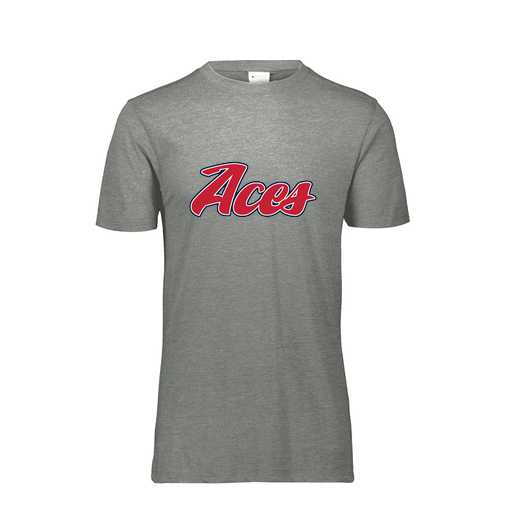 [FTSCUBGY-YS-LOGO1] Decker Youth Tri-Blend T-Shirt - Short Sleeve (Youth S, Gray, Logo 1)