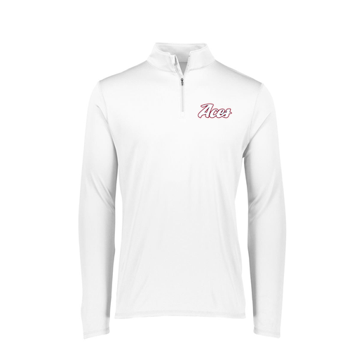[FTLQFLWH-FAXS-LOGO2] Decker Women's Flex-Lite 1/4 Zip Shirt (Female Adult XS, White, Logo 2)