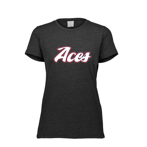 [FTSCUBBK-FAXS-LOGO2] Decker Women's Tri-Blend T-Shirt - Short Sleeve (Female Adult XS, Black, Logo 2)