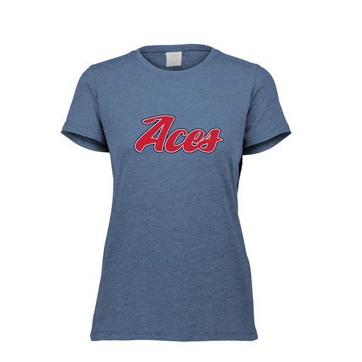 [FTSCUBNV-FAXS-LOGO1] Decker Women's Tri-Blend T-Shirt - Short Sleeve (Female Adult XS, Navy, Logo 1)