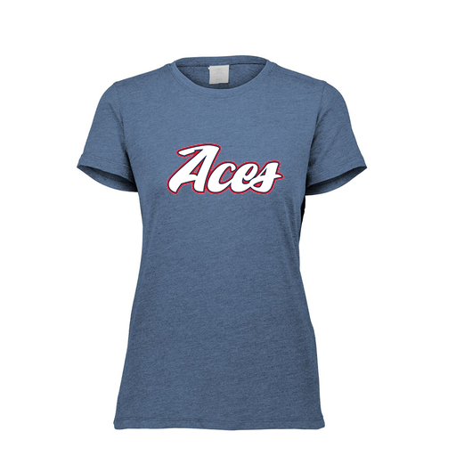 [FTSCUBNV-FAXS-LOGO2] Decker Women's Tri-Blend T-Shirt - Short Sleeve (Female Adult XS, Navy, Logo 2)