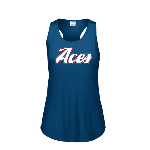 [3078.U22.S-LOGO2] Ladies Tri Blend Tank Top (Female Adult S, Navy, Logo 2)