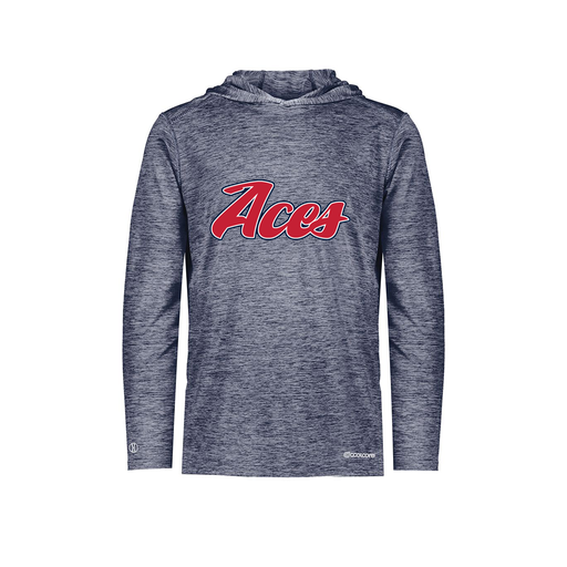 [FOLHCGNV-AS-LOGO1] Decker Men's Charge Hoodie (Adult S, Navy, Logo 1)