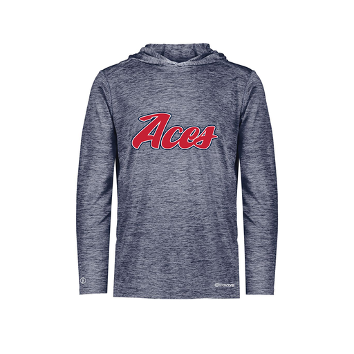 [FOLHCGNV-YS-LOGO1] Decker Youth Charge Hoodie (Youth S, Navy, Logo 1)