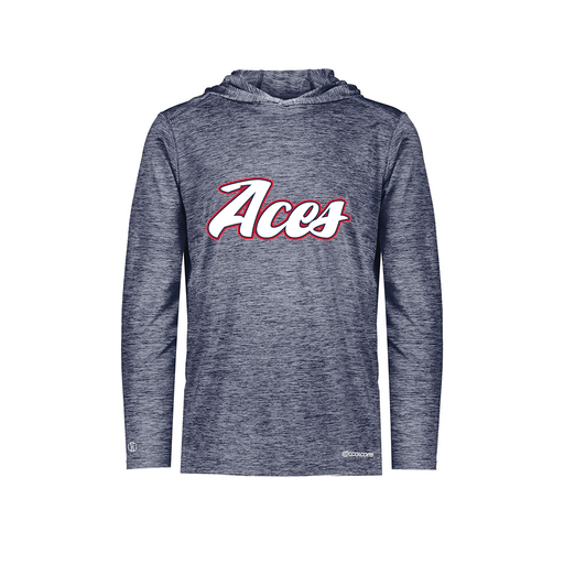 [FOLHCGNV-YS-LOGO2] Decker Youth Charge Hoodie (Youth S, Navy, Logo 2)