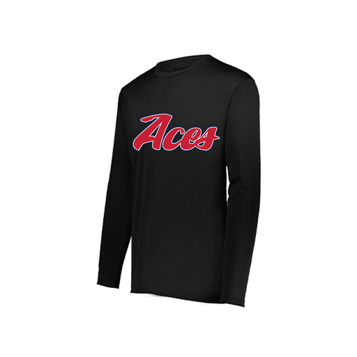 [222822.080.XS-LOGO1] Men's LS Smooth Sport Shirt (Adult XS, Black, Logo 1)