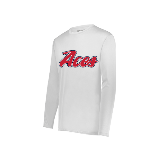 [222822.005.XS-LOGO1] Men's LS Smooth Sport Shirt (Adult XS, White, Logo 1)