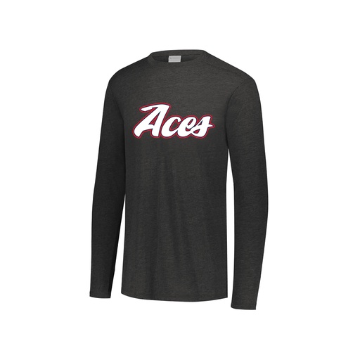 [3076.K94.S-LOGO2] Youth LS Ultra-blend T-Shirt (Youth S, Black, Logo 2)