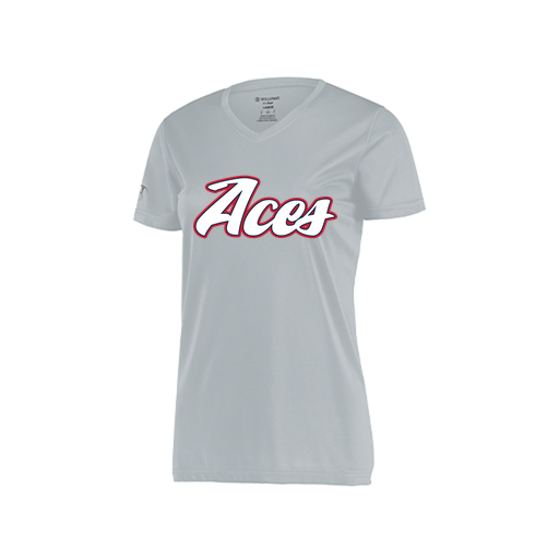 [222820.099.S-LOGO2] Ladies Movement Dri Fit Shirt (Female Adult S, Silver, Logo 2)